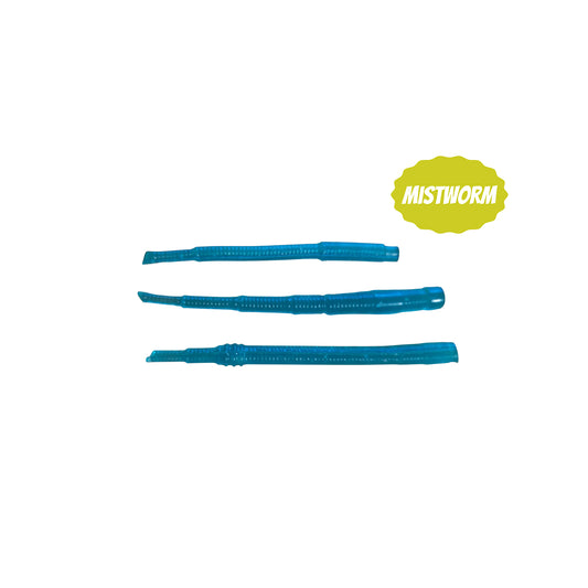 21x Mistworm Grün Glitter