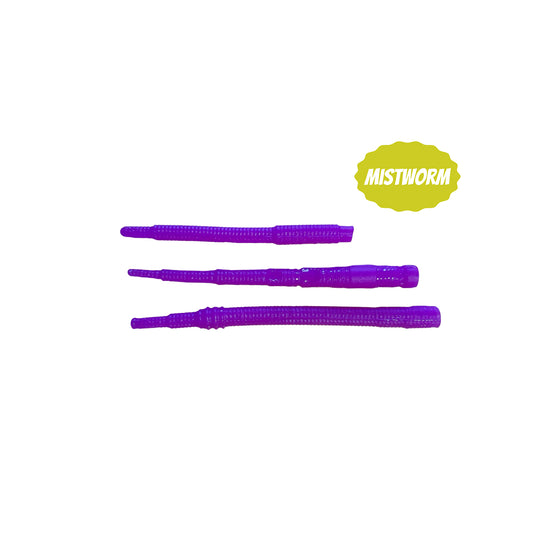 21x Mistworm Violett Glitter