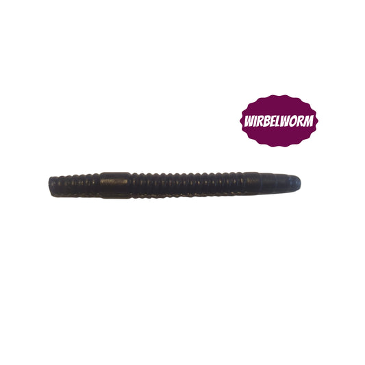 10x Wirbelworm Black Glitter