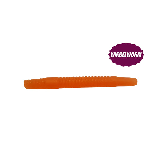 10x Wirbelworm Orange Glitter