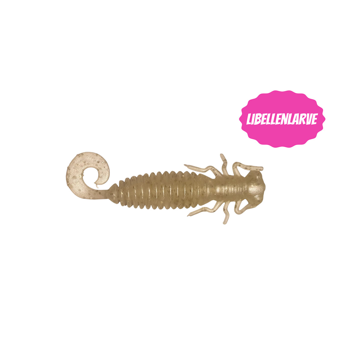 4x Libellenlarve Pearl Glitter