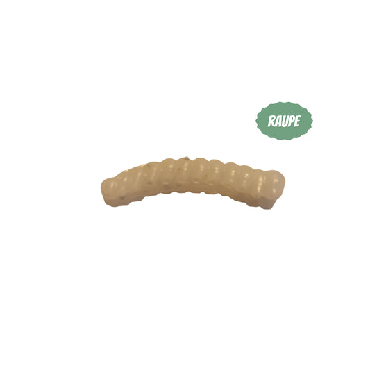 20x Raupe White Glitter