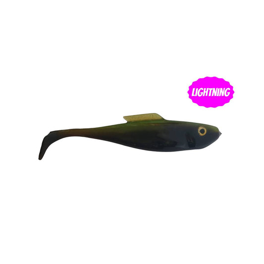 2x Lightning Green Black Glitter