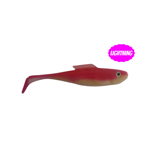 2x Lightning Candy White Pink Glitter