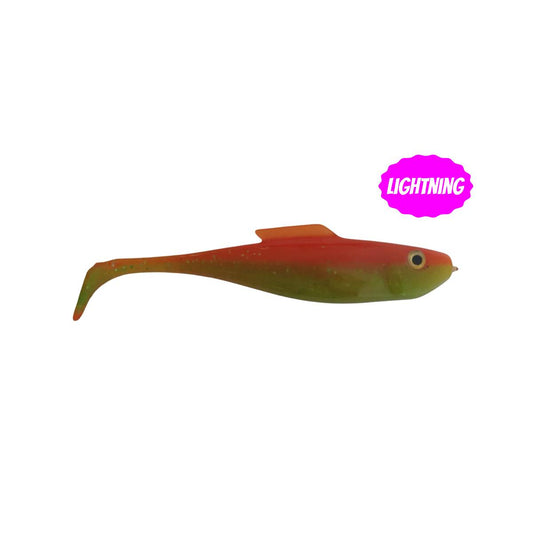 2x Lightning Orange Yellow Glitter